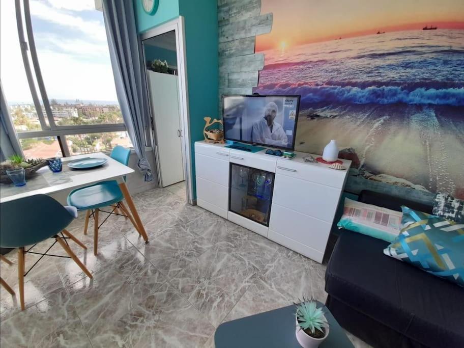 Traumhafte Wohnung Mit Panoramablick Und Pool 플라야 델 잉글스 외부 사진