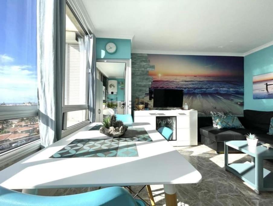 Traumhafte Wohnung Mit Panoramablick Und Pool 플라야 델 잉글스 외부 사진